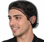 50 Pack Reusable Hair Nets 24", Black Nylon Mesh for Food Service & Cooking, ...