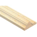 Pine Decorative Dado Rail - 20 x 45 x 2400mm  | Interior Wall Trim