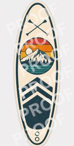 Mountain Lake Paddle board Adventure Sticker