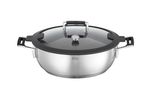 Pan Lid Silence Pro Aroma Steamer Stainless Steel 28 cm Serving Pan Silver Uk