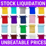 Organza Drawstring Bags 50–100pcs Small Gift Pouches 7x9 9x12 10x15cm Favours