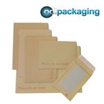 Hard Board Backed Envelopes Please Do Not Bend Manilla Brown Strong & Rigid