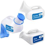 Urinal Bottle Leak Proof Wide Mouth Easy Grip Handle Reusable Bedside Home Care