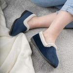 The Slipper Company Womens Slippers Blue Adults Ladies Full Navy SIZE