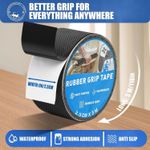 Rubber Grip Tape Non Slip, Anti Slip Rubber Tape Strong Self Adhesive, Anti-Slip