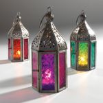 Mini Moroccan Lantern LT14 - Indian arts, candle holder, tea light, decoration,