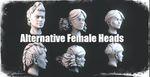 Alternative Female Heads - 28mm - Wargaming - Resin Models - Fine Detail