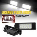 2x LED Licence Number Plate Light White Canbus For Citroen C2 C3 C4 C5 C6 C8 DS3