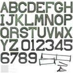 Funeral Tribute Name Letters Numbers Floral Foam Quick Clip On Bars