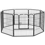 PawHut 8 Panels Heavy Duty Puppy Play Pen for Small, Medium Dogs 79Hcm