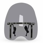 Motorcycle Screen Windshield Handlebar Large Smoke Universal 7/8 & 1" 19"x17" UK