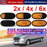 Smoked LED Side Marker Light For 06-18 Mercedes Benz Sprinter W906 VW Crafter UK