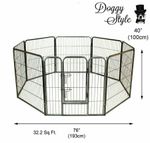 Heavy Duty Puppy Dog Play Pen Enclosure Whelping Playpen 8 Piece Cage DS-HD01L