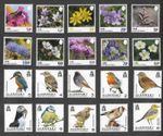 Nature Wildlife Alderney Birds & Sark Wildflowers sets to 10p mnh