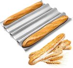 4 Wave Baguette Baking Tray French Bread Mold Loaf Tin Non-Stick Cake Plate Tool