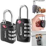 Small Locks Luggage Travel Suitcase 3 / 4 Digit Combination TSA Security Padlock