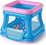 3-in-1 Inflatable Bounce House Toddlers 1-4 Ball Pit & Trampoline Safety Net