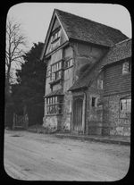 Glass Magic Lantern Slide PENSHURST BUTCHERS SHOP C1910 PHOTO KENT ENGLAND 