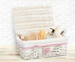 Wickerfield Wicker Storage Hamper With Lid With Liner Gift Hamper Storage