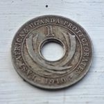 1910 British East Africa & Uganda Protectorate 1 Cent Coin BN Ungraded