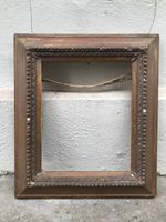 Honest Antique ARTS & CRAFTS Period CARVED WOODEN FRAME