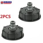 2Pcs Storage Tank Fitting For IBC Adapter Connector Hose Lock Water Pipe Tap