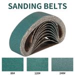 330 x 30mm Zirconia Sanding Belts 80/120/240# Abrasive Sanding Belts F Polishing