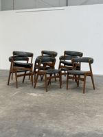 Kai Kristiansen Style Leather Dining Chairs - Sold Individually