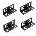 Boltless Shelving Upright Connectors (4 Pack) - Black- Metal Coated NEW