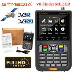 GTMEDIA V8 HD Sat Signal Finder Meter DVB-S/S2/S2X Satellite Detector 3.5" LCD 