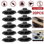 20 Pack Decking Pedestal Adjustable Height Plastic Decking Feet 18MM-30MM