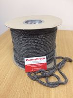 6mm BLACK GLASS FIBRE Rope woodburner Stove Rope - Fire  - Door Seal made in UK 