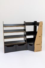 Desktop hobby organiser universal paint rack MDF