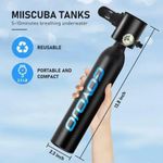 Mini Scuba Tank Diving Equipment Underwater Diving Cylinder Inflator 0.5L Outdoo