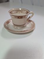 Vintage Syracuse China * OLD IVORY* CALHOUN 1/4" FOOTED Demitasse CUP & SAUCER