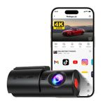 REDTIGER 4K Car Front Dash Cam with Night Vision, WDR, and Loop Recording,WiFi.
