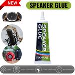 FIXWANT Black / Transparent Loud Speaker Repair Glue Foam Side Dust Cap Rubber E