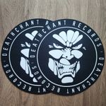 Pair of Deathchant Records 12 DJ Slipmats Old School Hardcore Gabber Techno 90s