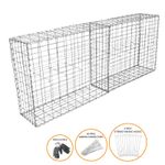 Gabion Baskets Wall Outdoor Cages Stone Wire Mesh Planter 100 x 95 x 30cm