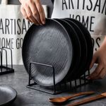 8PCS Plastic Plates – Reusable Round Dinner Plates 20cm