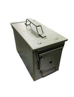 Genuine NATO Issue 50. CAL Steel Ammo Tin Secure Container M2A1 Heavy Duty Box .