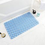 Large Anti-Mould Rubber Shower Mat Non-Slip Strong Suction Khaki