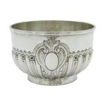 George III Sterling Silver Floral Pattern Bowl Antique 1804 London