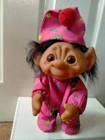 Rare Vintage all original Dam Norfin Clown Boy troll.pink bodysuit&hat1977.23cm
