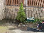 Ball Top Metal Fence Black Powdered Finish,Length 2.7meter, Height 1.1 Meter.