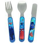 Finding Dory Nemo Hank 3pc Cutlery Set Knife Fork Spoon Metal