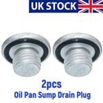 2x Engine Oil Pan Sump Drain Plug Bung w/Seal For Vauxhall Zafira Mokka /Mokka X