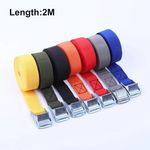 Metal Cam Buckle Tie Down Straps 25mm Webbing 1m - 5m Securing Luggage Trailer
