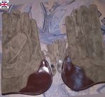 New Falconry Glove Split Leather Double Layer 12 Inches Long Standard Size Green