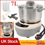 Electric Dough Mixer Flour Mixer Auto Kneading Dough Maker with Dough Resting 7L